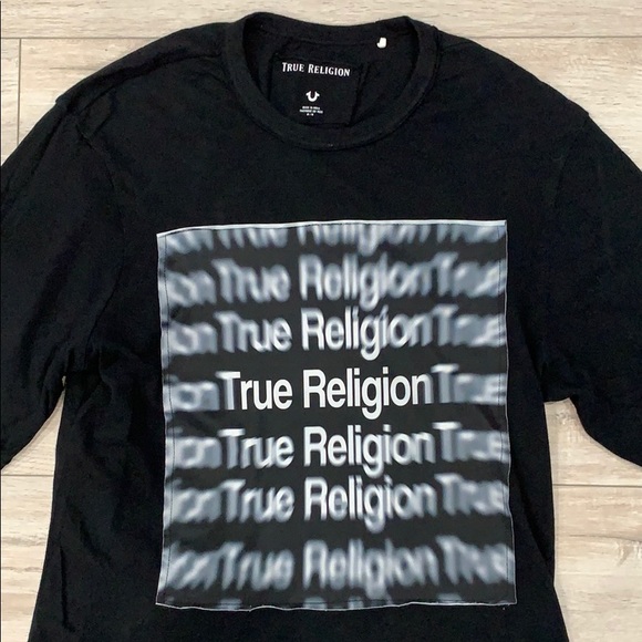 Men’s True Religion Black Graphic Tee Shirt - Picture 2 of 3